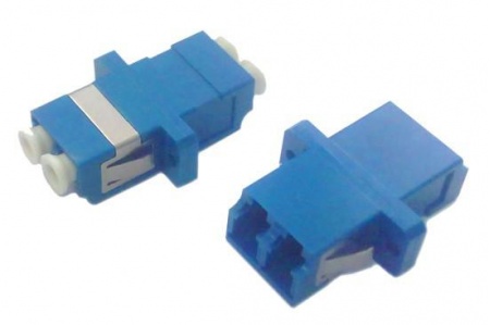 Адаптер FA-P11Z-DLC/DLC-N/WH-BL оптич. проходн. LC/UPC-LC/UPC SM duplex корпус пласт. син. бел. колпачки Hyperline 243944 410569