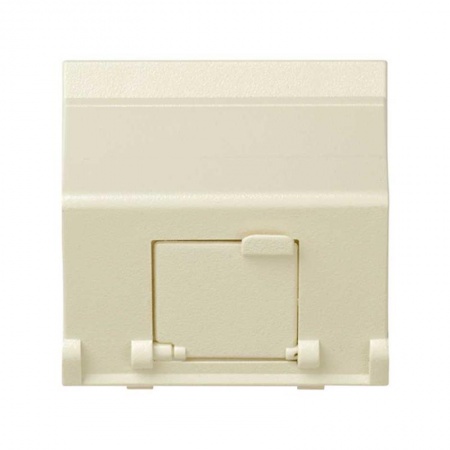 Адаптер на 1 RJ45(12) коннектор наклонный широкий Simon27 сл. кость 27081-32 405500