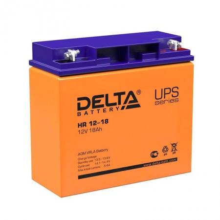 Аккумулятор 12В 18А.ч. Delta HR 12-18 302766