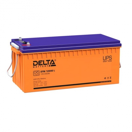 Аккумулятор 12В 200А.ч Delta DTM 12200 L 284286