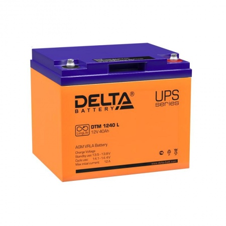 Аккумулятор 12В 40А.ч. Delta DTM 1240 L 278100