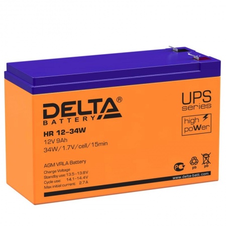 Аккумулятор 12В 9А.ч Delta HR 12-34W 277083