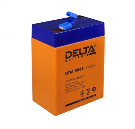 Аккумулятор 6В 4.5А.ч Delta DTM 6045 278513