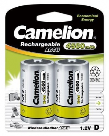 Аккумулятор D Ni-Cd 4500мА.ч BL-2 (блист.2шт) Camelion 3146 331745