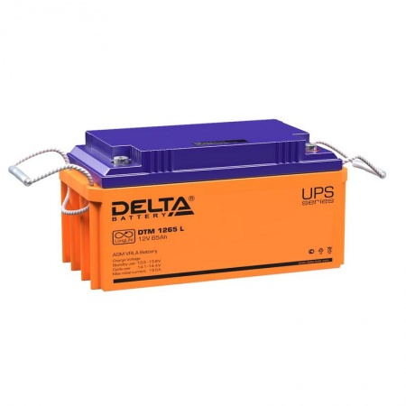 Батарея аккумуляторная 12В 65А.ч. Delta DTM 1265 L 451140
