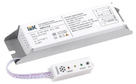 Блок аварийного питания БАП12-3.0 для LED ИЭК LLVPOD-EPK-12-3H 415534