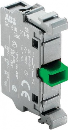 Блок контактов MCB-10 фронт. монтаж 1НО ABB 1SFA611610R1001 56363
