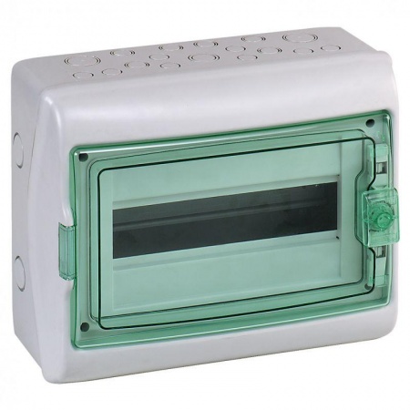Бокс ОП Kaedra IP65 18мод. сер./прозр. дверь SchE 13982 87645