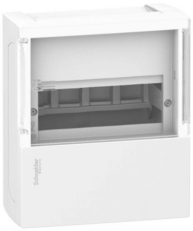Бокс ОП MINI PRAGMA 1 ряд 4мод. бел. с дым. двер. IP40 SchE 13366/MIP12104S 87664