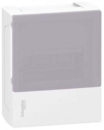 Бокс ОП MINI PRAGMA 1 ряд 6мод. бел. с дым. двер. IP40 SchE MIP12106T 154092