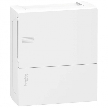 Бокс ОП MINI PRAGMA 1 ряд 8мод. бел. с бел. двер. IP40 SchE MIP12108 154093