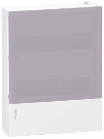Бокс ОП MINI PRAGMA 2 ряда по 12мод. бел. с дым. двер. IP40 SchE MIP12212T 154101