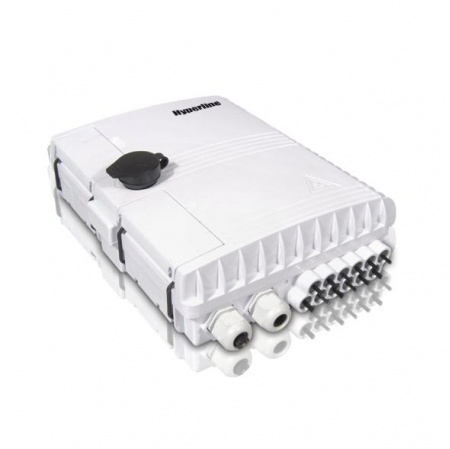 Бокс оптический FO-WBI-12A-GY настенный 12 портов (SC duplex LC) без пигтейлов и проходных адаптеров IP65 250 х 190 х 39мм сер. Hyperline 358586 1203221