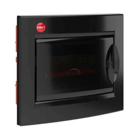Бокс СП IP41 8м черн/дым. двер. клемм. ДКС 82508 208546