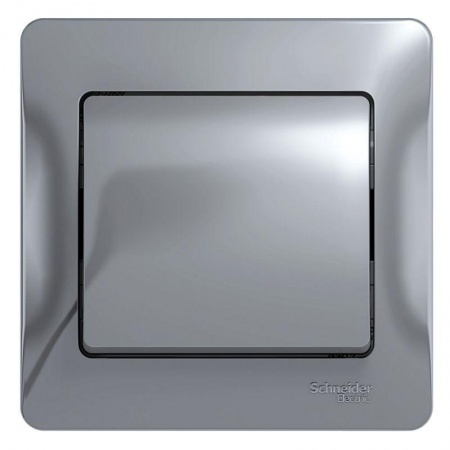 Выключатель 1-кл. СП Glossa 10А IP20 10AX в сборе алюм. SchE GSL000312 1063733