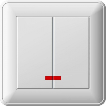 Выключатель 2-кл. СП W59 16А IP20 с индик. бел. SchE ВС516-251-18 VS516-251-18 (ВС516-251-18) 72097