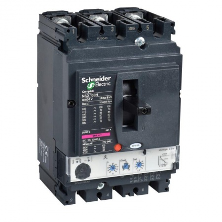 Выключатель авт. 3п 3т Micrologic 2.2M 50А NSX100H SchE LV429837 1103334