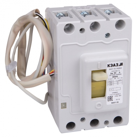 Выключатель автоматический ВА57-35-344710-80А-1000-690AC-НР230AC/220DC-УХЛ3 КЭАЗ 272703 1252642