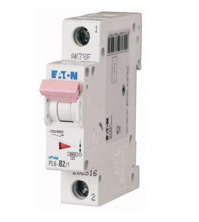 Выключатель автоматический модульный 1п C 16А 6кА PL6-C16/1 EATON 286533 251592