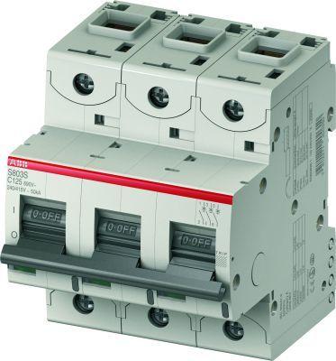 Выключатель автоматический модульный 3п C 100А 25кА S803C ABB 2CCS883001R0824 209516