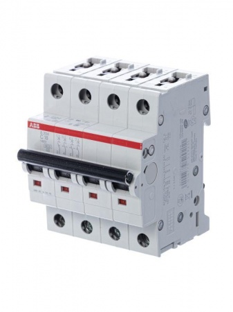 Выключатель автоматический модульный 4п C 16А 6кА S204 ABB 2CDS254001R0164 25261