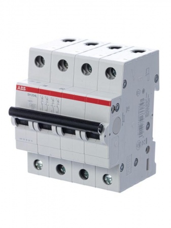Выключатель автоматический модульный 4п C 6А 4.5кА SH204L ABB 2CDS244001R0064 84608