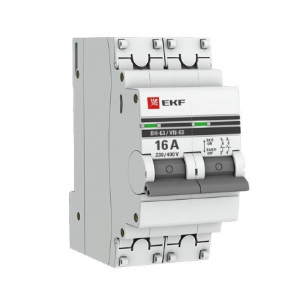 Выключатель нагрузки 2п 16А ВН-63 PROxima EKF SL63-2-16-pro 326058