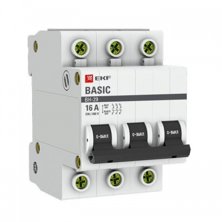 Выключатель нагрузки 3п 16А ВН-29 Basic EKF SL29-3-16-bas 1223403