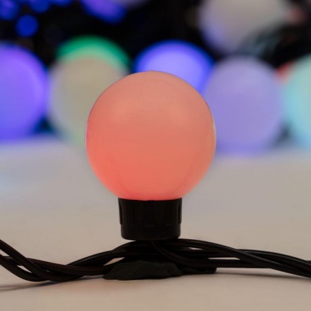 Гирлянда "LED ШАРИКИ" 10мх4.5см 40LED 5Вт 220В IP44 RGB NEON-NIGHT 303-579 398760