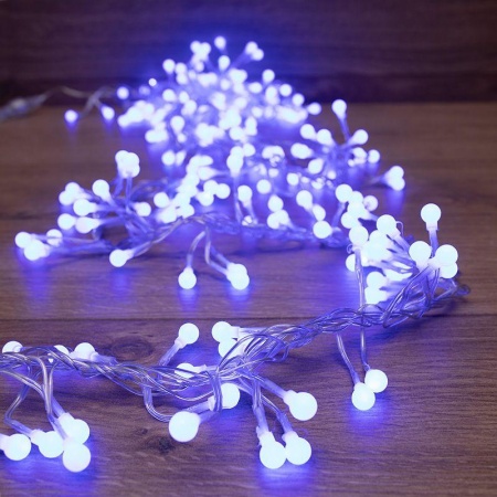 Гирлянда "Мишура LED" 3м 288LED син. прозр. провод 18Вт 220В IP20 NEON-NIGHT 303-603 305391