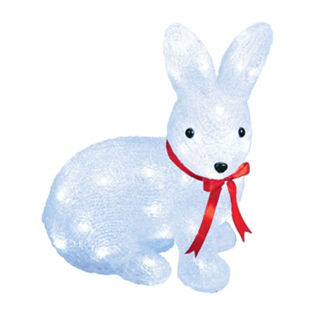 Гирлянда светодиодная "Зайчик" ULD-M2732-040/STA WHITE IP20 RABBIT-1 40LED 27х15х32см IP20 бел. Uniel 11032 443616
