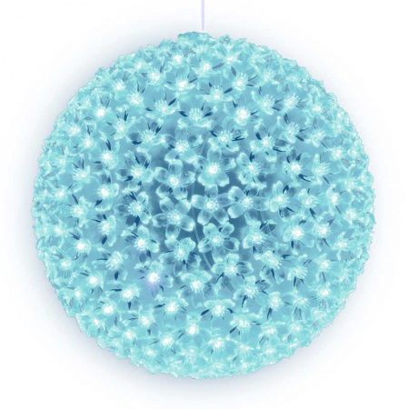 Гирлянда светодиодная «Шар с цветами сакуры» ULD-H2727-300/DTA WHITE IP20 SAKURA BALL с контроллером 300led d27см бел. UNIEL 09575 313734