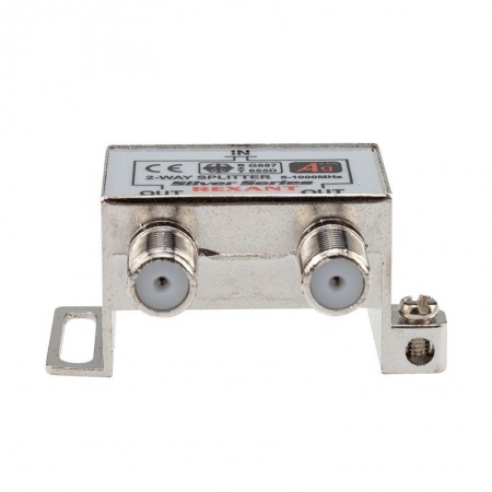 Делитель ТВ "краб" х2+3шт.F "BOX" 5-1000 МГц "Silver" Rexant 05-6101 217896