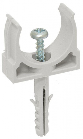 Держатель СТ-25 с защелкой и дюбелем ИЭК CTA10D-CT25-K41-100 72219