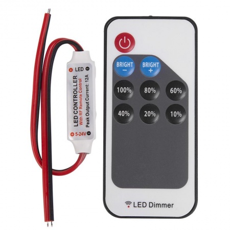 Диммер LED мини Радио (RF) 72/144Вт 9 кнопок с пультом Д/У Neon-Night 143-105-2 1250802
