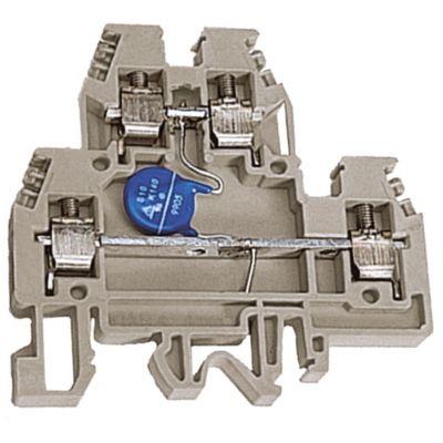 Зажим проходной DAS.4/V230GR 2-уровн. 4кв.мм 230В сер. (уп.20шт) ДКС ZDSV230GR 258735