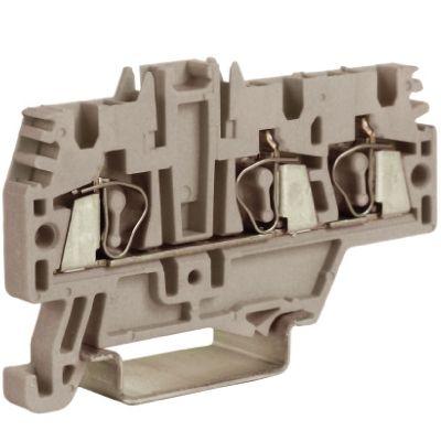 Зажим проходной HMM.2/1+2GR 2.5кв.мм 1 ввод/2 вывода сер. ДКС ZHM510GR-RET 466016