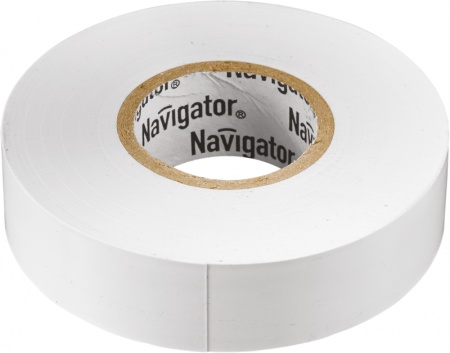 Изолента ПВХ 15мм (рул.10м) бел. NIT-B15-10/WH Navigator 71228 162217