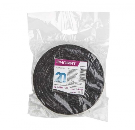 Изолента ХБ 20мм (рул.20м) OIT-H20-20/BL 250г ОНЛАЙТ 61154 462378