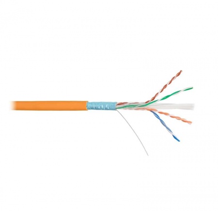 Кабель NIKOLAN F/UTP 4 пары кат.6 (класс E) тест по ISO/IEC 250МГц ож BC (чистая медь) 23AWG (0.57мм) внутр. LSZH нг(А)-HFLTx оран. (уп.305м) NIKOMAX NKL 9240C-OR 494144