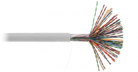 Кабель U/UTP 50 пар кат.5 класс D 100МГц ож BC чистая медь внутр. PVC нг(В) сер. (уп.305м) NETLAN EC-UU050-5-PVC-GY-3 516441