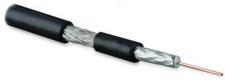Кабель коаксиальный COAX-RG59-OUTDOOR-500 RG-59 75Ом жил. - 20 AWG для внеш. прокл. (+60град.C - -40град.C) общ. d6.1мм PE(уп.500м) Hyperline 254851 1203279