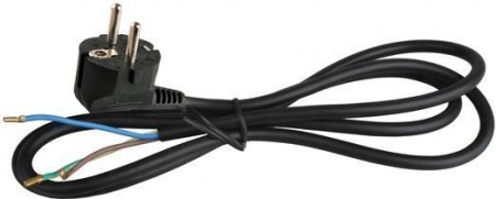 Кабель сетевой S-LR2 с угл. евровилкой 1.5м с заземл. черн. Volsten 9343 428805