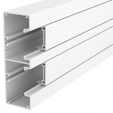 Кабель-канал Rapid 45-2 с крышкой 53х165х2000мм алюм. (дл.2м) бел. OBO 6112600 1246299