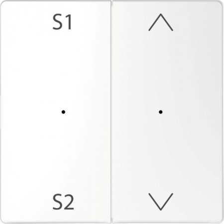 Клавиша двойная Merten D-Life PlusLink с S1/S2 вверх/вниз SD бел. лотос SchE MTN5227-6035 471791