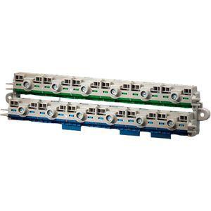Клемма FIXCONNECT втычного исполнения для боксов KV по 12мод. PE+N 6х25кв.мм 24х4кв.мм с разделяемой шиной N KV FC 24 HENSEL 61000731 401461