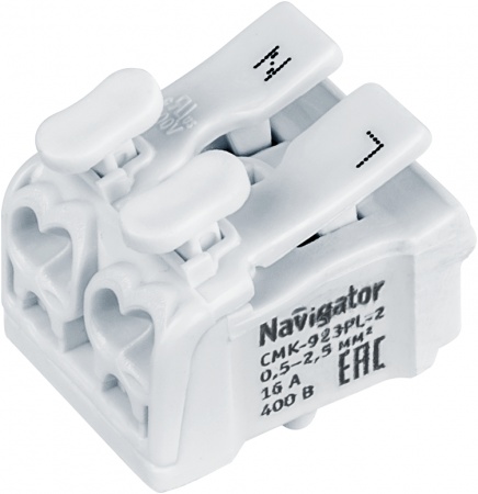 Клемма монтажная 61 690 NTC-CMK-923PL-2-50 (уп.50шт) Navigator 61690 507427