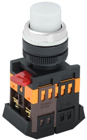 Кнопка ABLFP-22 бел. 1з+1р ИЭК BBT20-ABLFP-K01 78931