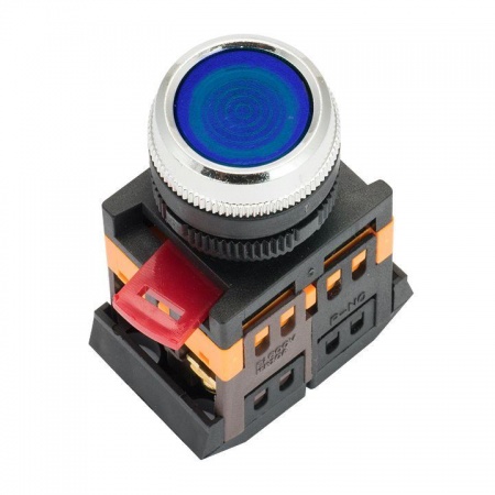Кнопка ABLFS-22 с подсветкой син. NO+NC 230В PROxima EKF ablfs-22-b 483589