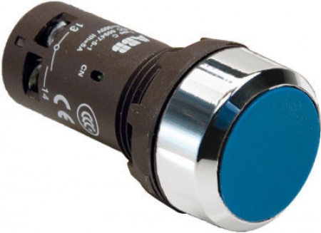 Кнопка CP1-30L-11 без фикс. 2Н3 син. ABB 1SFA619100R3054 56590